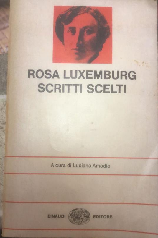 Scritti scelti - Rosa Luxemburg - copertina
