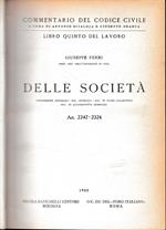 Commentario del Codice Civile, libro quinto - del lavoro. Delle società, art. 2247-2324