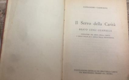 Il servo della carità - Alessandro Tamborini - copertina