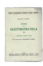 NOTE DI ELETTROTECNICA. II. Indirizzo correnti forti