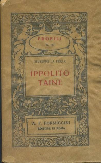 Ippolito Taine - Giuseppe La Ferla - copertina