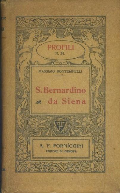 S. Bernardino da Siena - Massimo Bontempelli - copertina