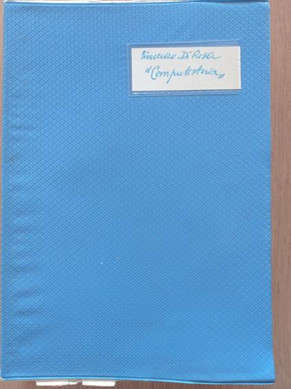 Computisteria - Vincenzo De Rosa - copertina