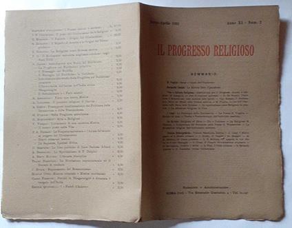Il progresso religioso N.2 - Mariano Puglisi - copertina