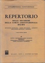 Repertorio delle decisioni della Corte Costituzionale 1972-1973, vol. 2