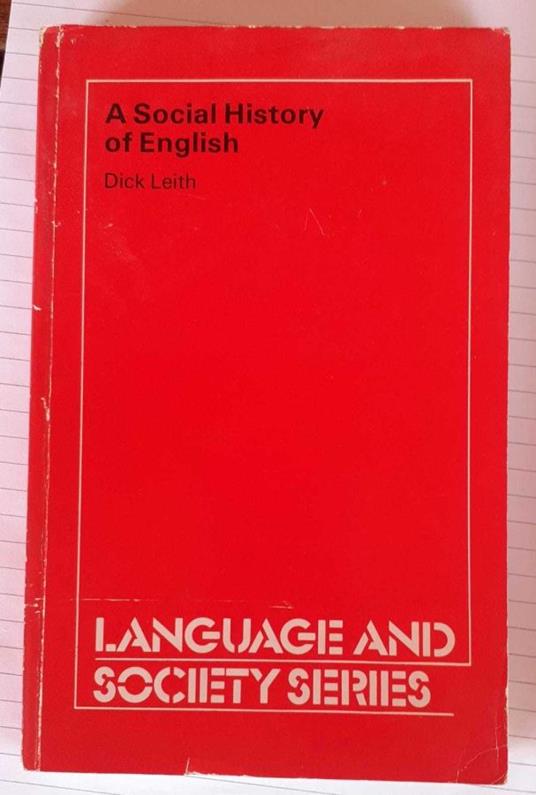 Social History of English - copertina