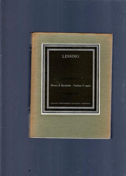 Minna Di Barnhelm, Natan Il Saggio - copertina