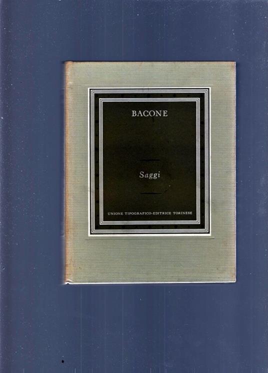 Saggi - Francesco Bacone - copertina