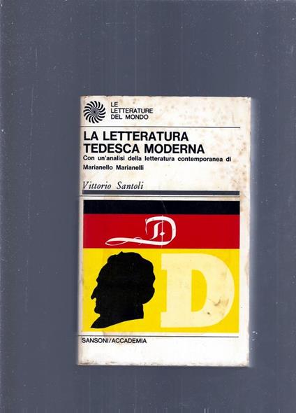 La Letteratura Tedesca Moderna - Vittorio Santoli - copertina