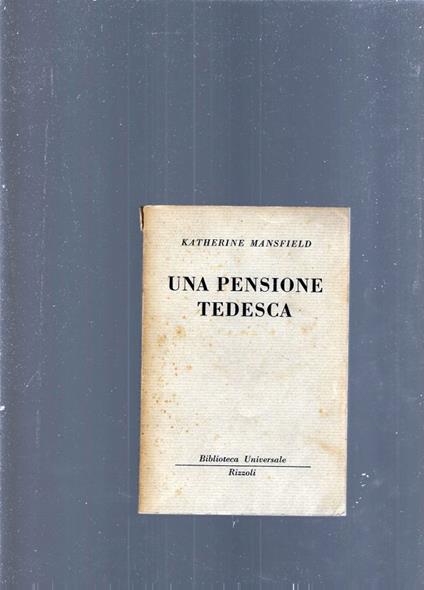 Una Pensione Tedesca - Katherine Mansfield - copertina