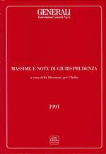 Massime e note di giurisprudenza