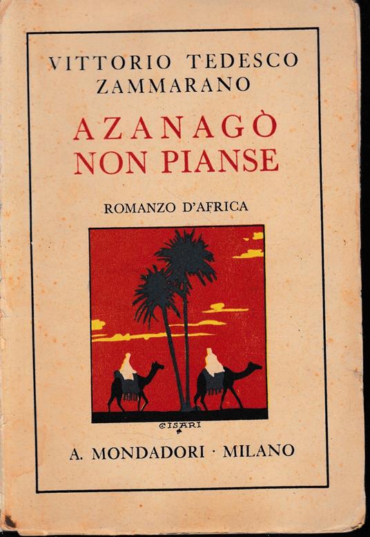 Azanagò non pianse - Vittorio Tedesco Zammarano - copertina