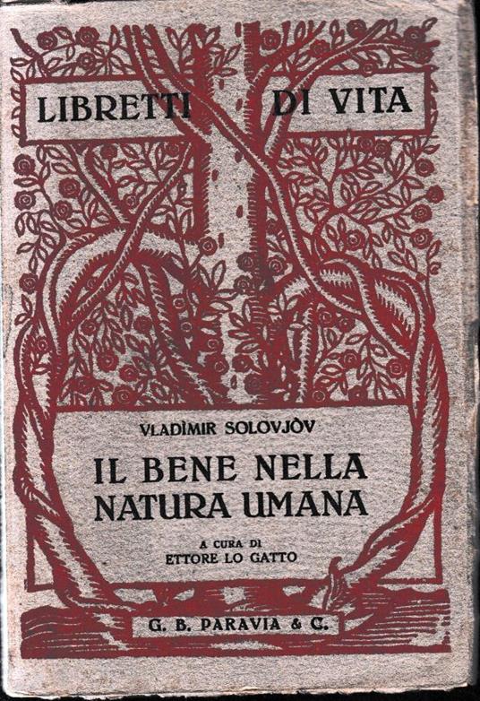 Il bene nella natura umana - copertina