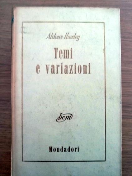 Temi e variazioni - Aldous Huxley - copertina