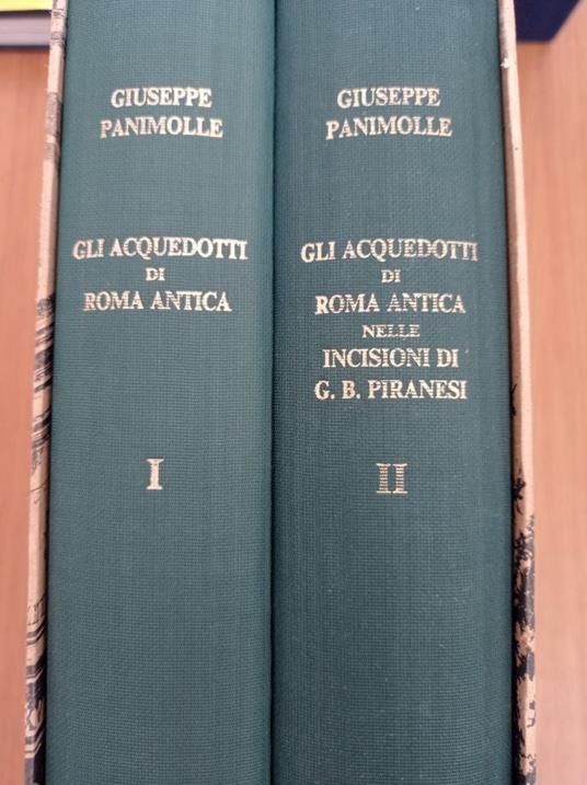 Gli acquedotti di Roma antica (due volumi) - Giuseppe Panimolle - copertina