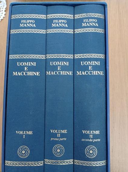 Uomini e macchine (tre tomi con cofanetto) - Filippo Manna - copertina