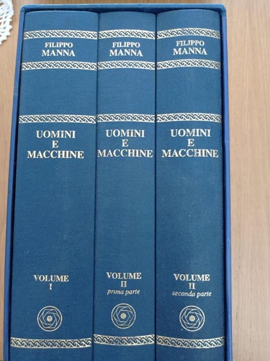 Uomini e macchine (tre tomi con cofanetto) - Filippo Manna - copertina