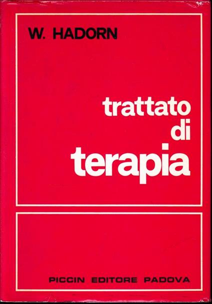 Trattato di terapia - copertina