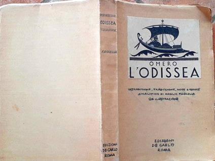 L' Odissea. Introduzione, traduzione e note di Manlio Faggella - Omero - copertina
