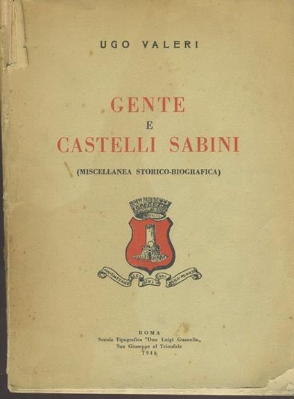 Gente e castelli sabini - copertina