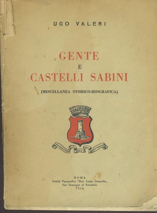 Gente e castelli sabini - copertina