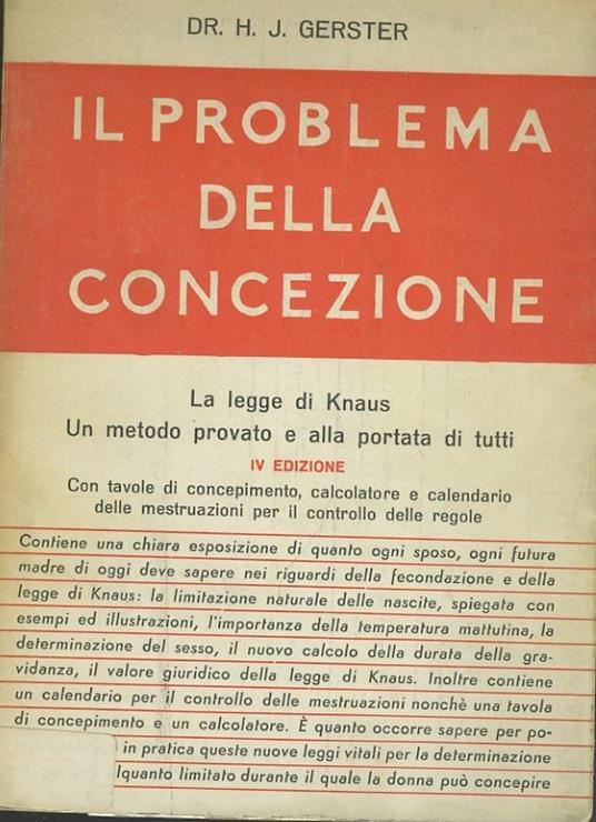 Il problema della concezione - copertina