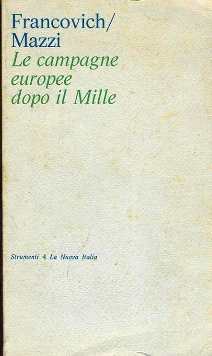 Le campagne dopo l'anno mille - copertina