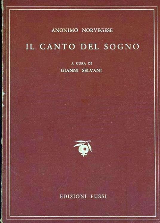 Il canto del sogno - copertina