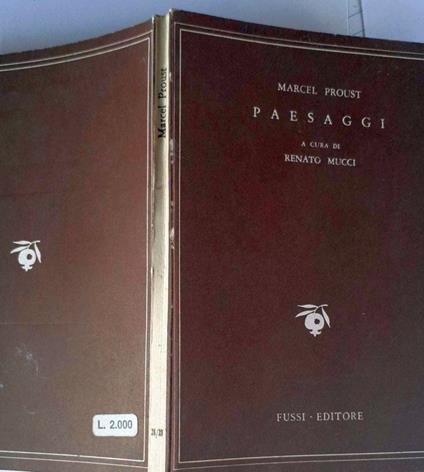 Paesaggi - Marcel Proust - copertina