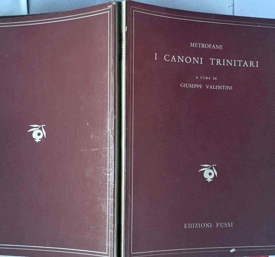 I canoni trinitari - copertina