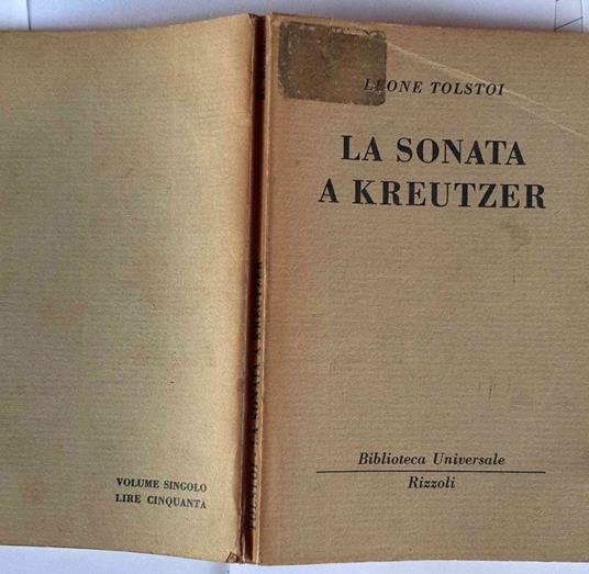 La sonata a Kreutzer - Lev Tolstoj - copertina