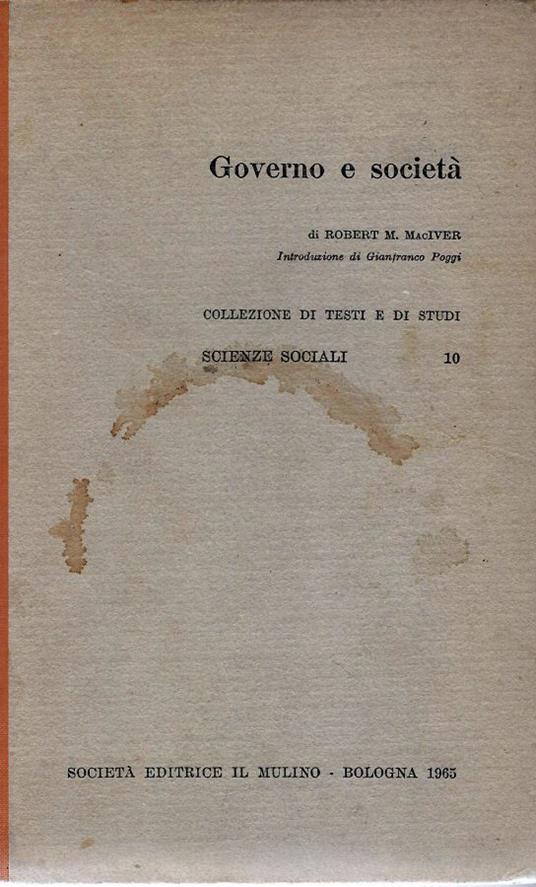 Governo e società - copertina