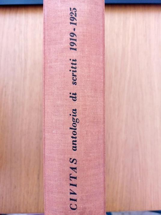 Civitas antologia di scritti 1919 - 1925 - Bruno Malinverni - copertina