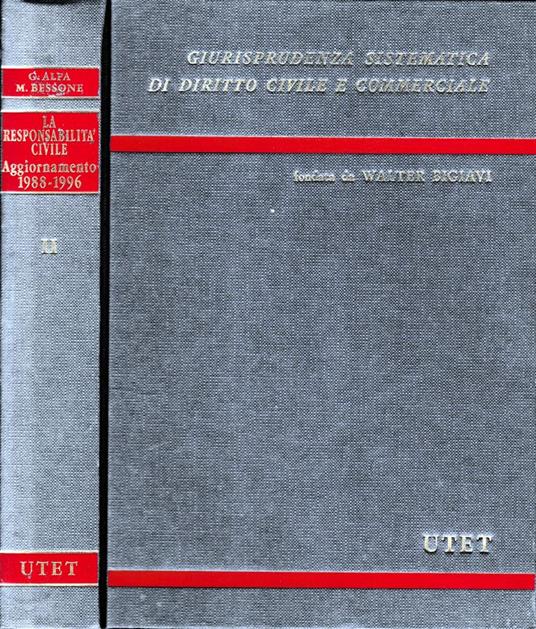 La responsabilitàcivile. Aggiornamento 1988-1996, secondo volume - Guido Alpa - copertina
