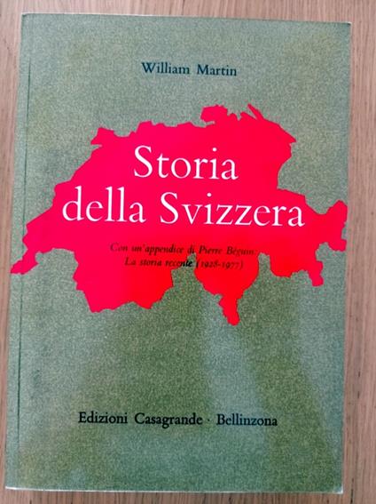 Storia della Svizzera - William Martin - copertina