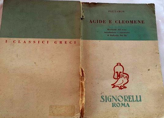 Agide e cleomene - Plutarco - copertina