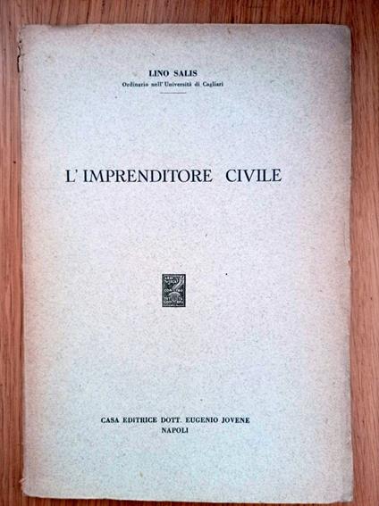 L' imprenditore civile - Lino Salis - copertina