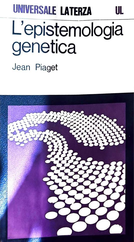 L' epistemologia genetica - Jean Piaget - copertina