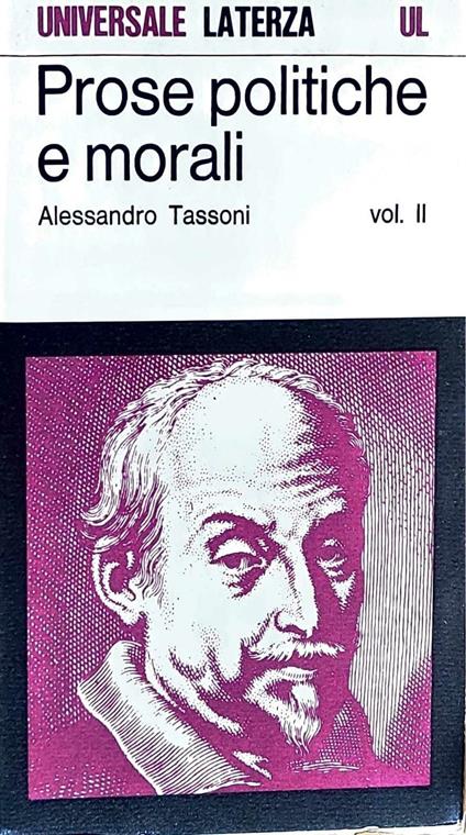 Prose politiche e morali vol. II - Alessandro Tassoni - copertina