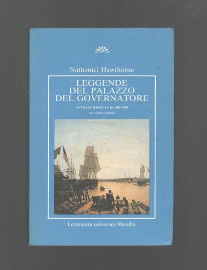 Leggende del palazzo del governatore - Nathaniel Hawthorne - copertina