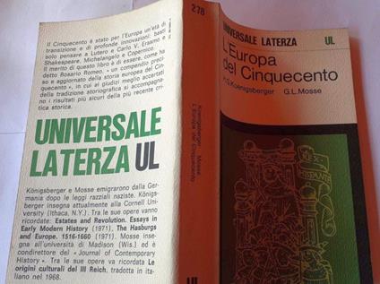 L' Europa del Cinquecento - copertina