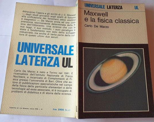 Maxwell e la fisica classica - Carlo De Marco - copertina