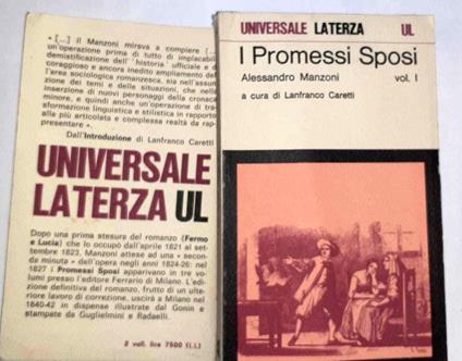 I Promessi Sposi. Volume I - Alessandro Manzoni - copertina