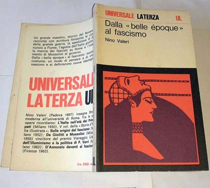 Dalla "belle epoque" al fascismo - Nino Valeri - copertina