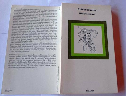 Giallo cromo - Aldous Huxley - copertina