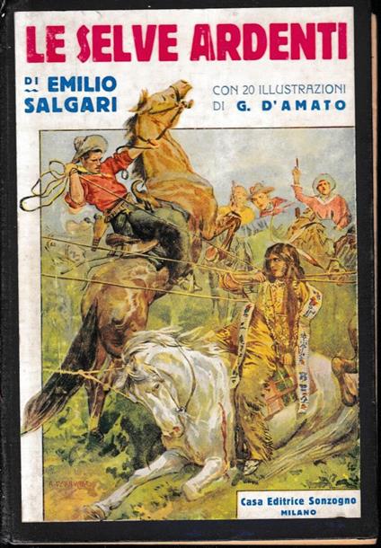 Le selve ardenti - Emilio Salgari - copertina