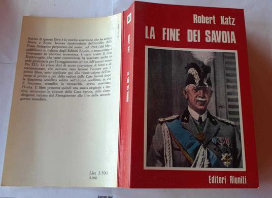 La fine dei Savoia - Robert Katz - copertina