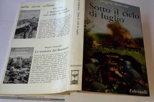 Sotto il cielo di luglio - Grigorij Baklanov - copertina