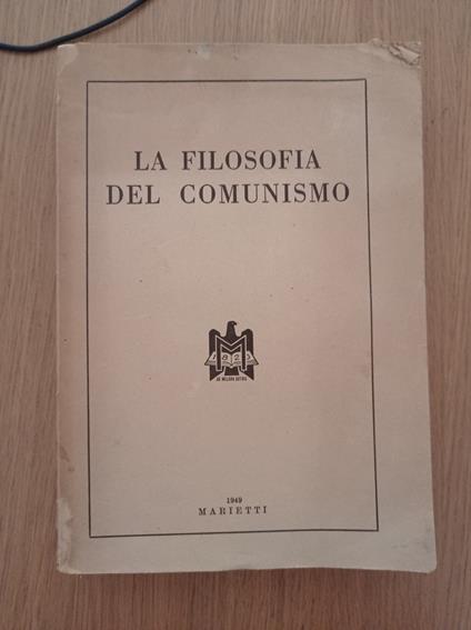 La filosofia del comunismo - copertina