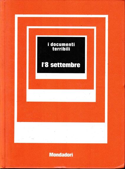 L' 8 Settembre - Mario Cervi - copertina